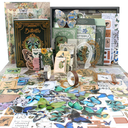 Diuhofart Ultimate Vintage Scrapbook Supplies & Junk Journal Kit - A6 Retro Notebook, Aesthetic Stationery Supplies, Craft Gift Set for Women, Perfect for Journaling & Scrapbooking
