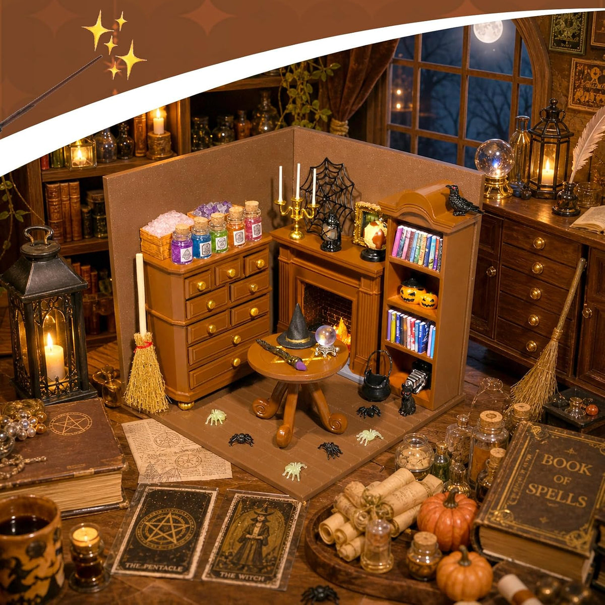 Rileryan 1:12 Scale Miniature DIY House Kit Mini Magic House Building Kit
