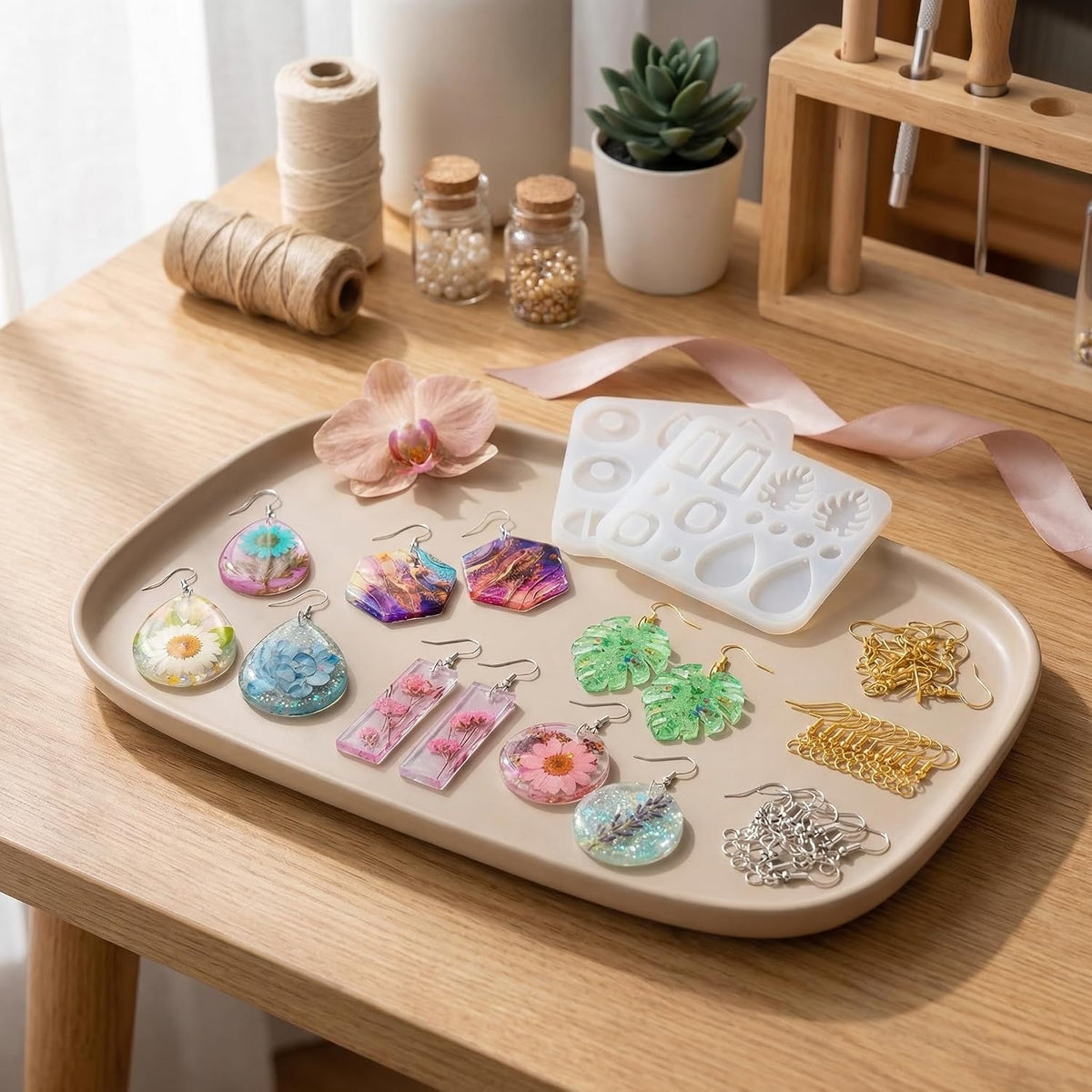 Earring Molds for Epoxy Resin,Resin Jewelry Molds