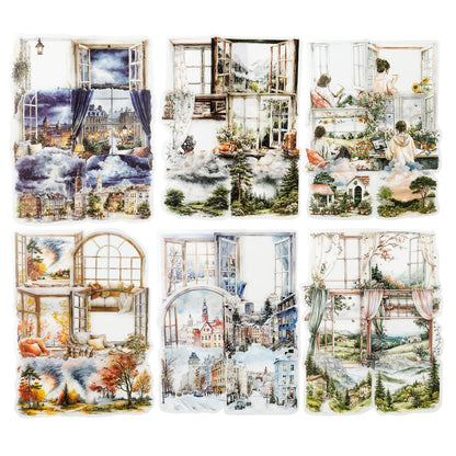 120 Pcs Floral Garden Stickers for Scrapbooking and Journaling