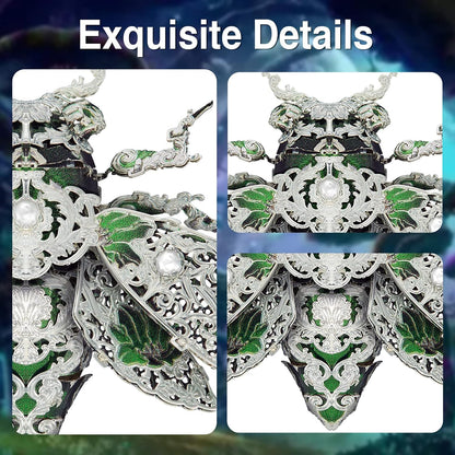 Piececool Metal 3D Puzzles for Adults, Cicada 3D Model Building Kits Insect Themed Animal Fashion Brooch Assembling DIY Crafts Creative Gifts