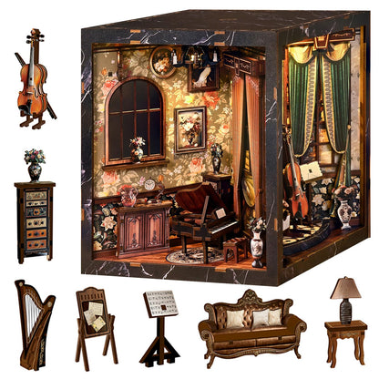 Spilay DIY Miniature House Kit for Adults, Miniature Dollhouse Building Kit