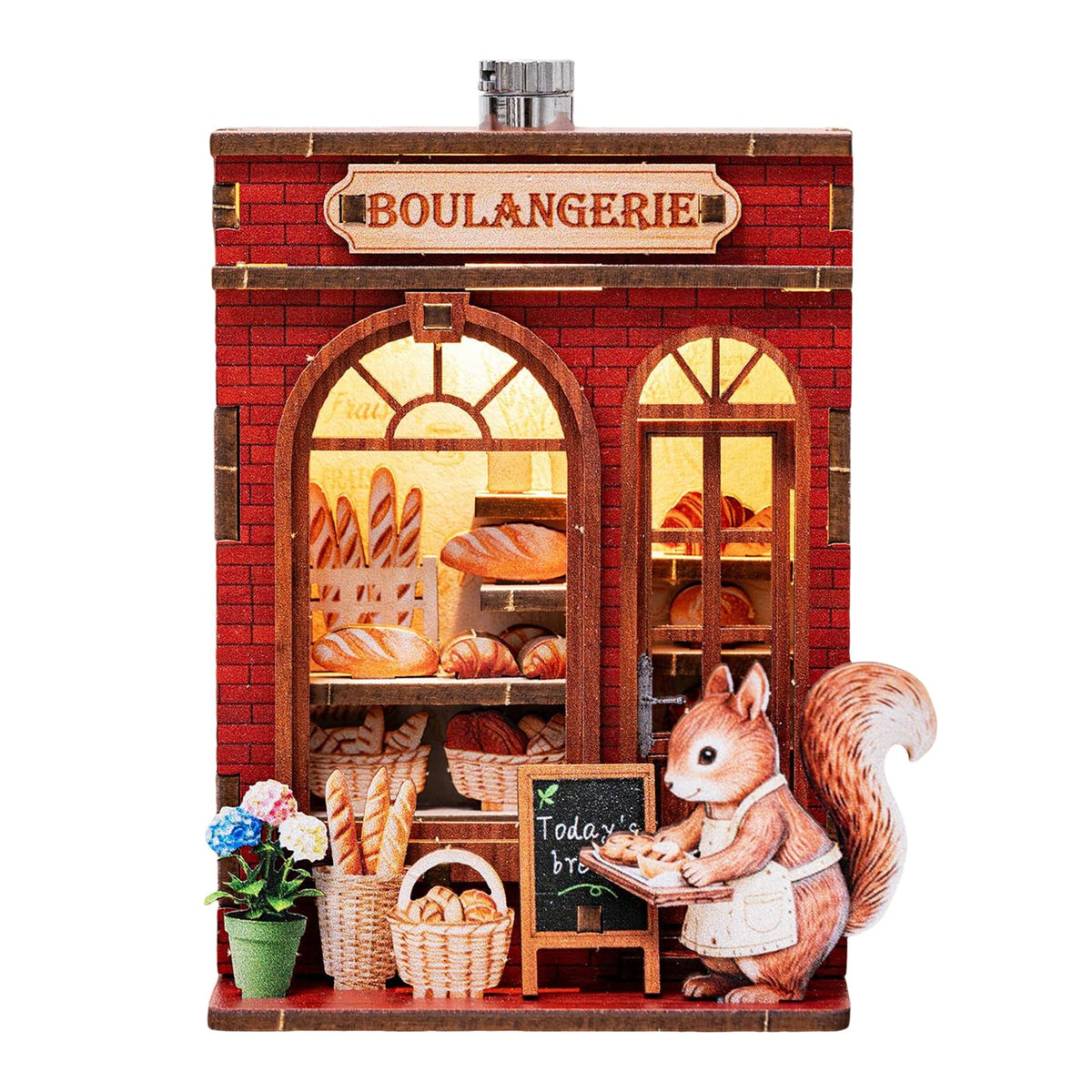 Book Nook Kit DIY Miniature House 3D Wooden Puzzle Bookshelf Decor
