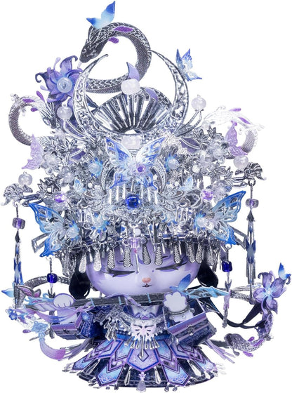 MU Miao Cat 3D Metal Puzzle Wholesale Bulk DIY Assembly Model Kits for Retailers Educational Brain Teaser Gift Shop Collection Desktop Architecture Decor Dropshipping Supplier