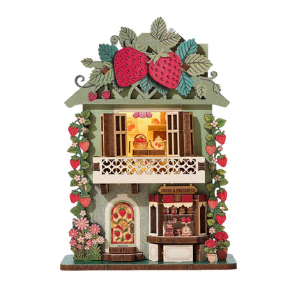 Book Nook Kit DIY Miniature House 3D Wooden Puzzle Bookshelf Decor