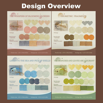 80 Sheets Textured Collage Paper for Scrapbooking and Journaling