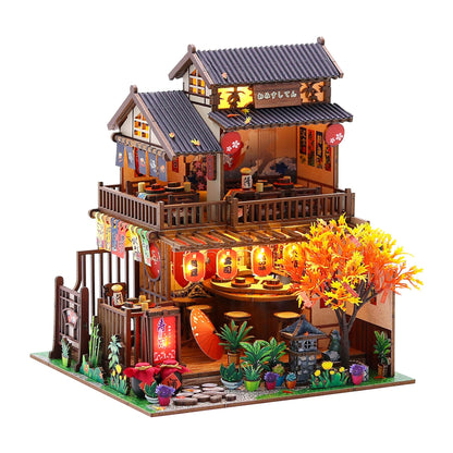 DIY Japanese Miniature House Kit Dollhouse Kit for Adults to Build
