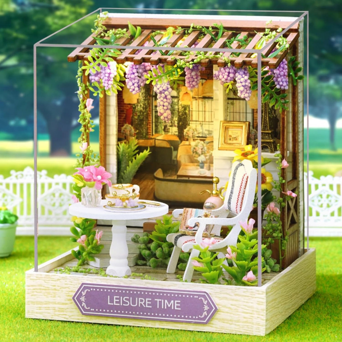 YSWOOD WORLD DIY Miniature House Kit, Creative Gift for Adults Teen