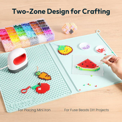 Resiners 2-in-1 Resin Silicone Mat, 16" x 24", Heat Resistant Craft Mat