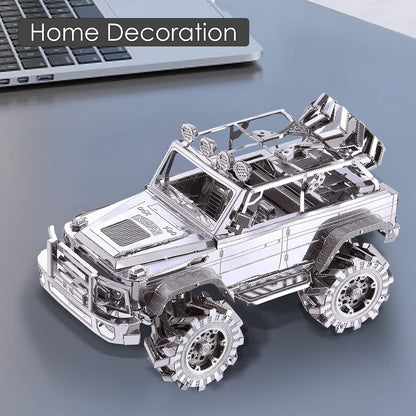 Piececool 3D Metal Puzzle for Adult SUV Car Model Kits, Vehicle Car Models Building Kit, Brain Teaser 3D Puzzle DIY Craft Kits, Birthday, 157 Pcs