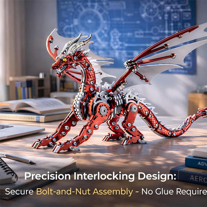 3D Metal Puzzles for Adults, Mechanical Dragon Model Kit