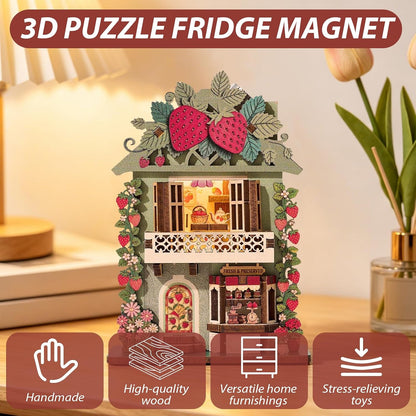 Book Nook Kit DIY Miniature House 3D Wooden Puzzle Bookshelf Decor