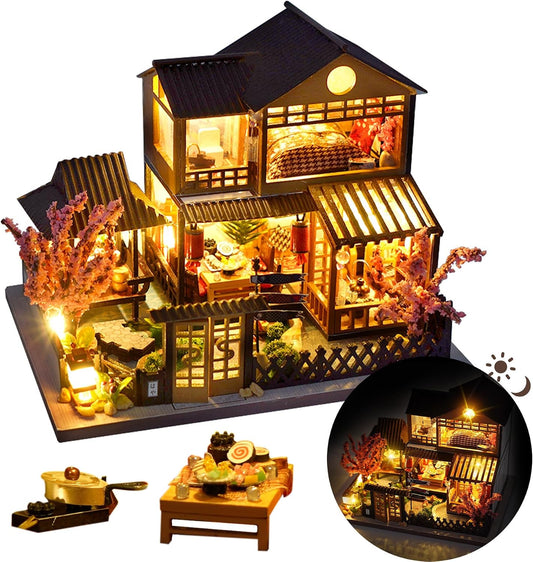 DIY Japanese Miniature House Kit Dollhouse Kit for Adults to Build