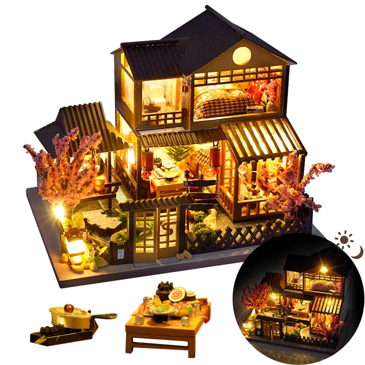 DIY Japanese Miniature House Kit Dollhouse Kit for Adults to Build