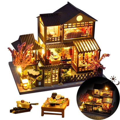 DIY Japanese Miniature House Kit Dollhouse Kit for Adults to Build