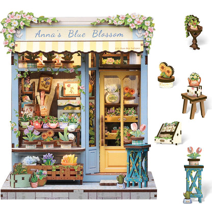 Cutefun Book Nook Kits for Adults, DIY Miniature House Kit Coffee Shop