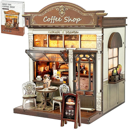 Book Nook Kit, DIY Miniature House Dollhouse Kit for Adults and Teens