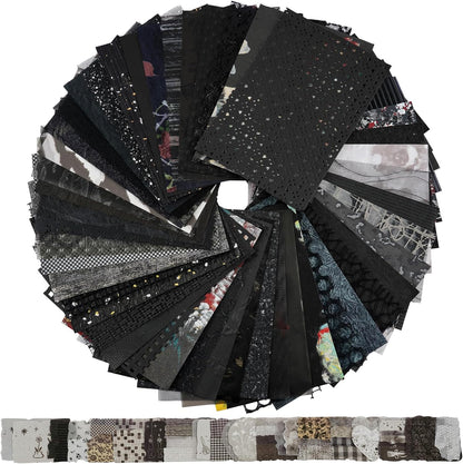 50 Sheets Black Textured Scrapbook Paper,Junk Journal Scrapbooking Supplies