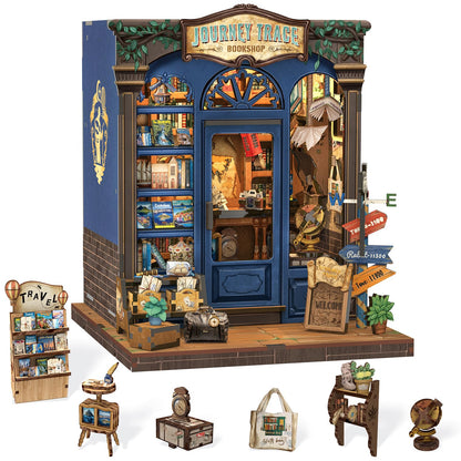 Cutefun Book Nook Kits for Adults, DIY Miniature House Kit Coffee Shop