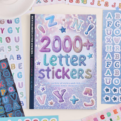 1000+ Pcs Alphabet Collage Sticker Book, Retro Letter & Collage Note Frame Decor Stickers for Junk Journal, Scrapbooking Supplies, Ideal DIY Decorative Gift for Women Teen Girls