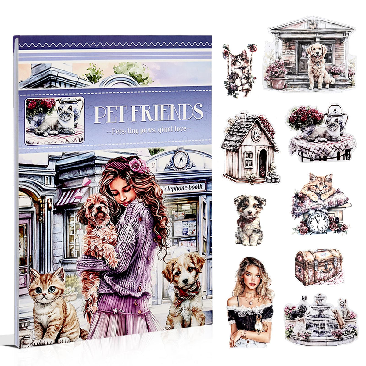 Christian Journal Sticker Book, A5 Pre-Cut Scrapbook Stickers
