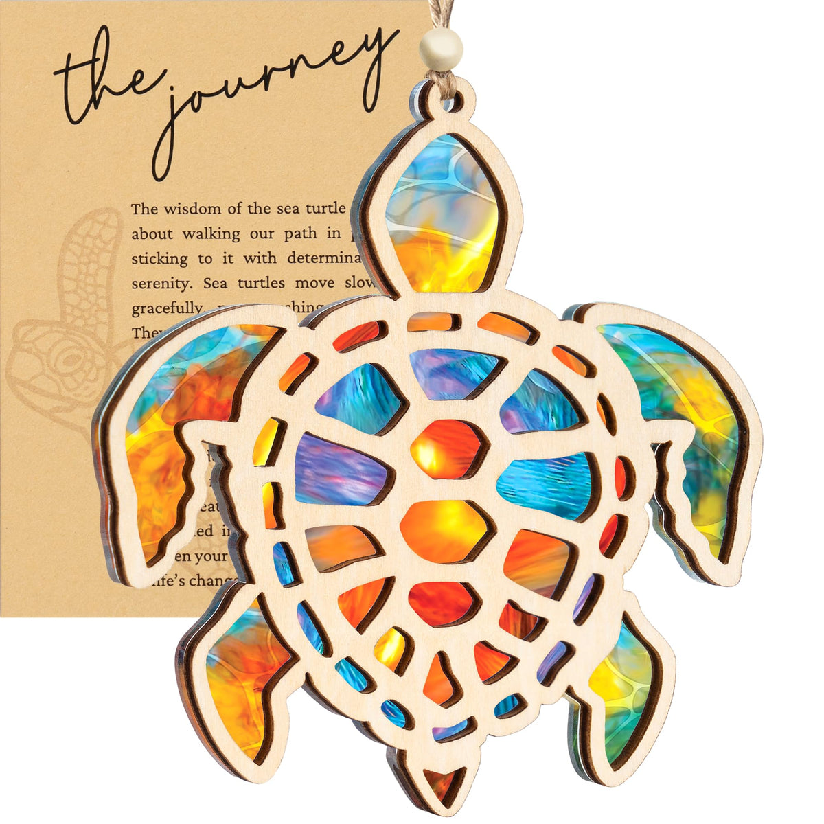Turtle Ornament, Beach Christmas Ornaments for Tree, Beach Gifts for Women