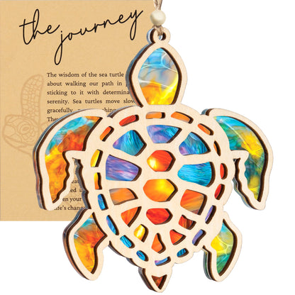 Turtle Ornament, Beach Christmas Ornaments for Tree, Beach Gifts for Women