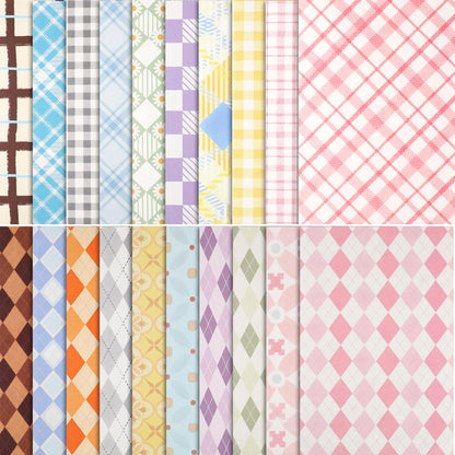 Autumn Scrapbook Paper, 60 Sheets 14 x 21 cm, Orange Brown