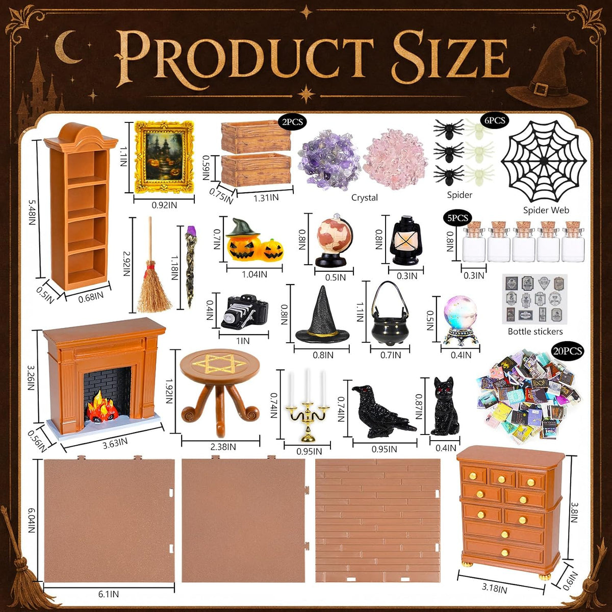 Rileryan 1:12 Scale Miniature DIY House Kit Mini Magic House Building Kit