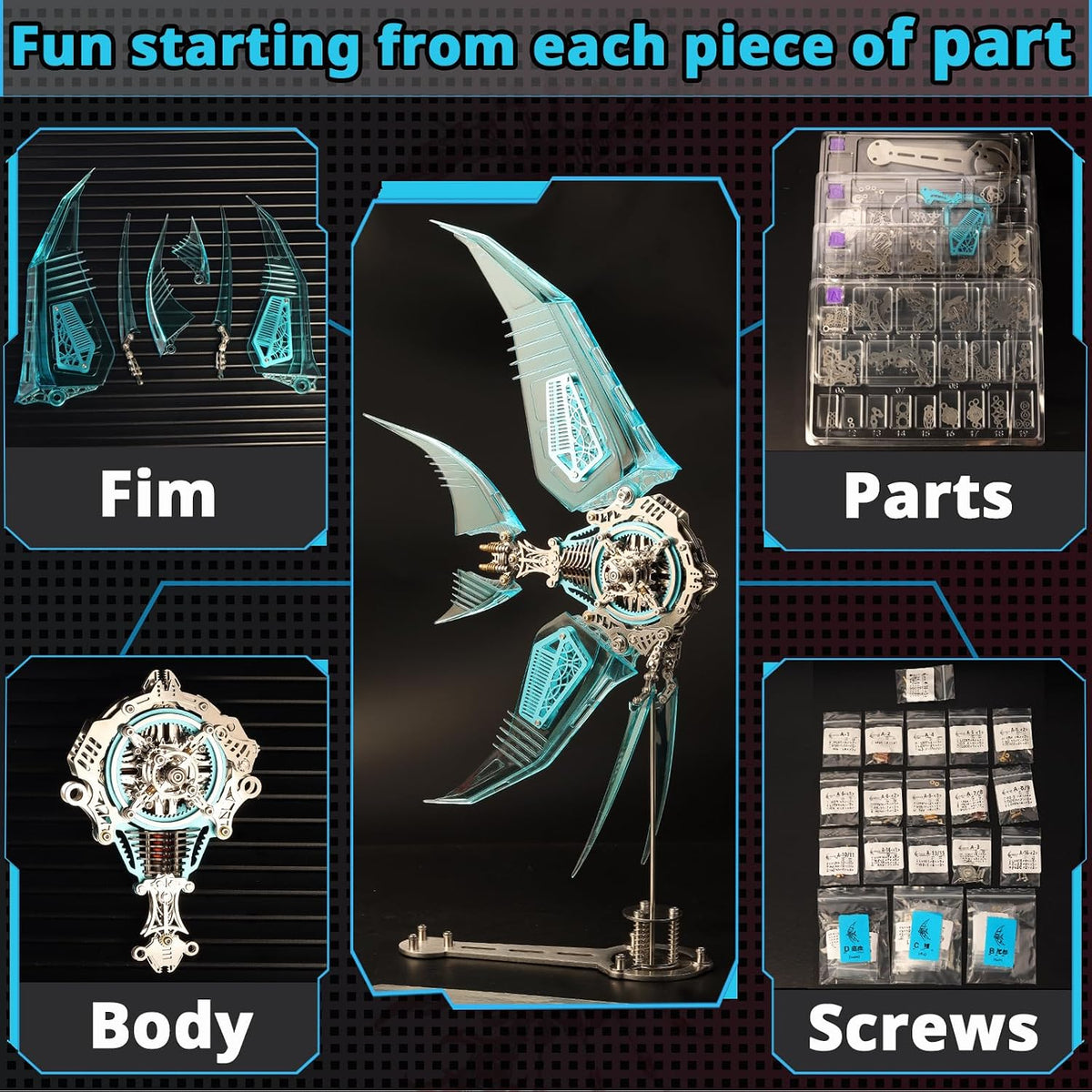 3D Metal Puzzles for Adults,3D Metal Model Kits Metal Building Kit
