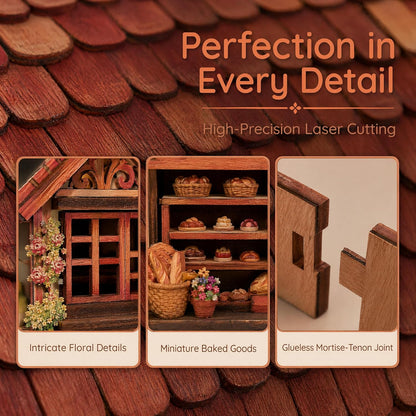 3D Wooden Puzzle Miniature Building Model & Fridge Magnet