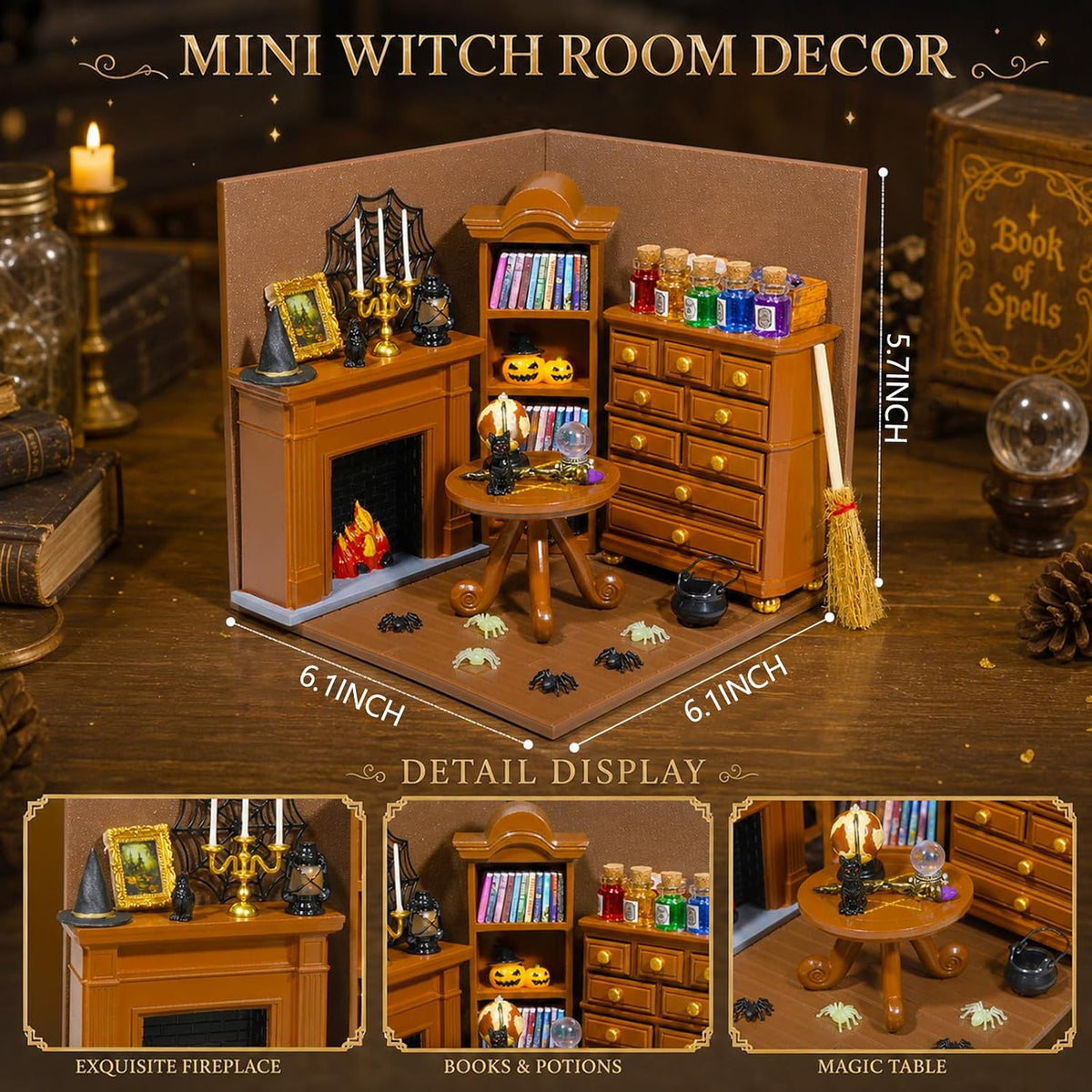 Rileryan 1:12 Scale Miniature DIY House Kit Mini Magic House Building Kit