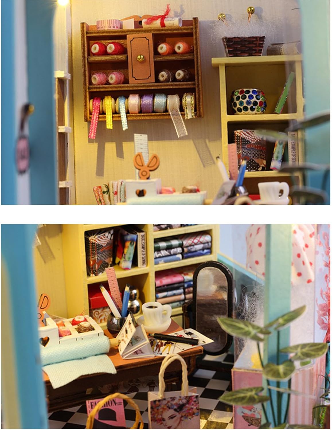DIY Miniature Dollhouse Room Kit for Teens and Adults-Tailor Shop