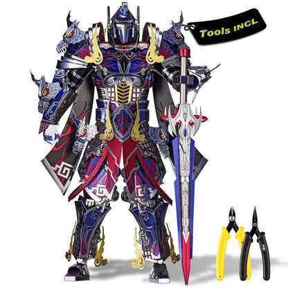 Piececool 3D Metal Puzzles Mecha Model Kits-The Titan Figure Model Building Blocks Kits for Adults, DIY Brain Teaser 3D Puzzle for Men Teen Students Hobbies Fidget Gifts -157 Pcs