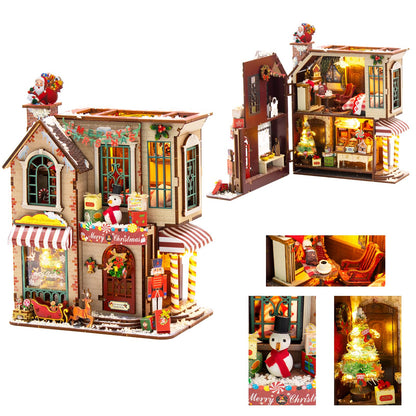 OZJAY Miniature House Kit for Adults, Mini House Kit with LED