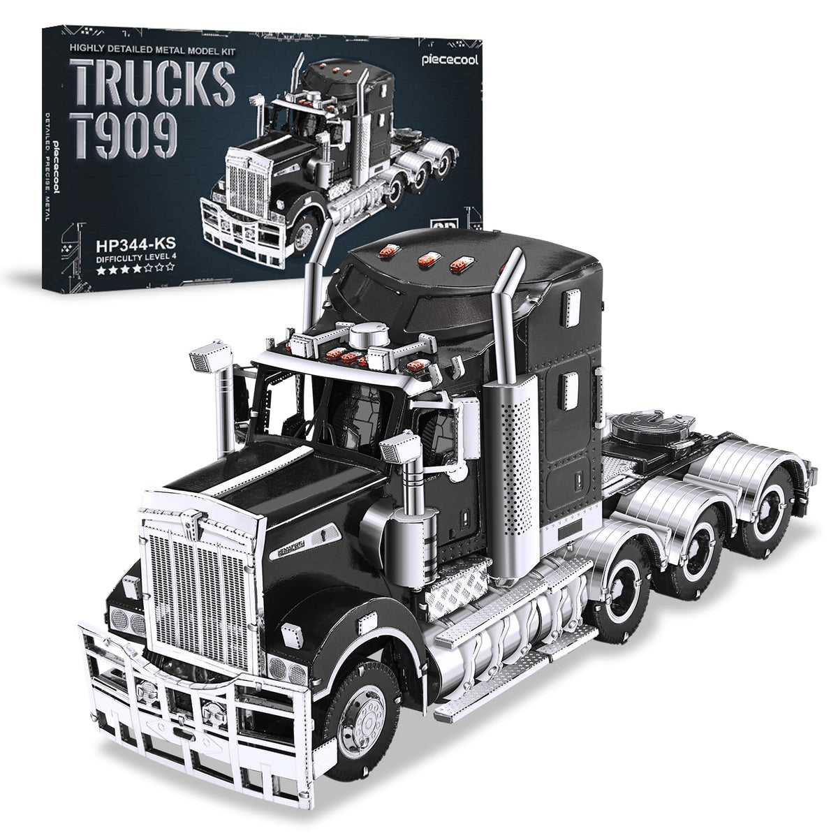 Piececool 3D Puzzle for Adults, Mogul Steam Engine Steamer 3D Metal Model Building Kits Challenging Assembly Hobbies DIY Crafts Kits, Best Birthday Christams Gifts