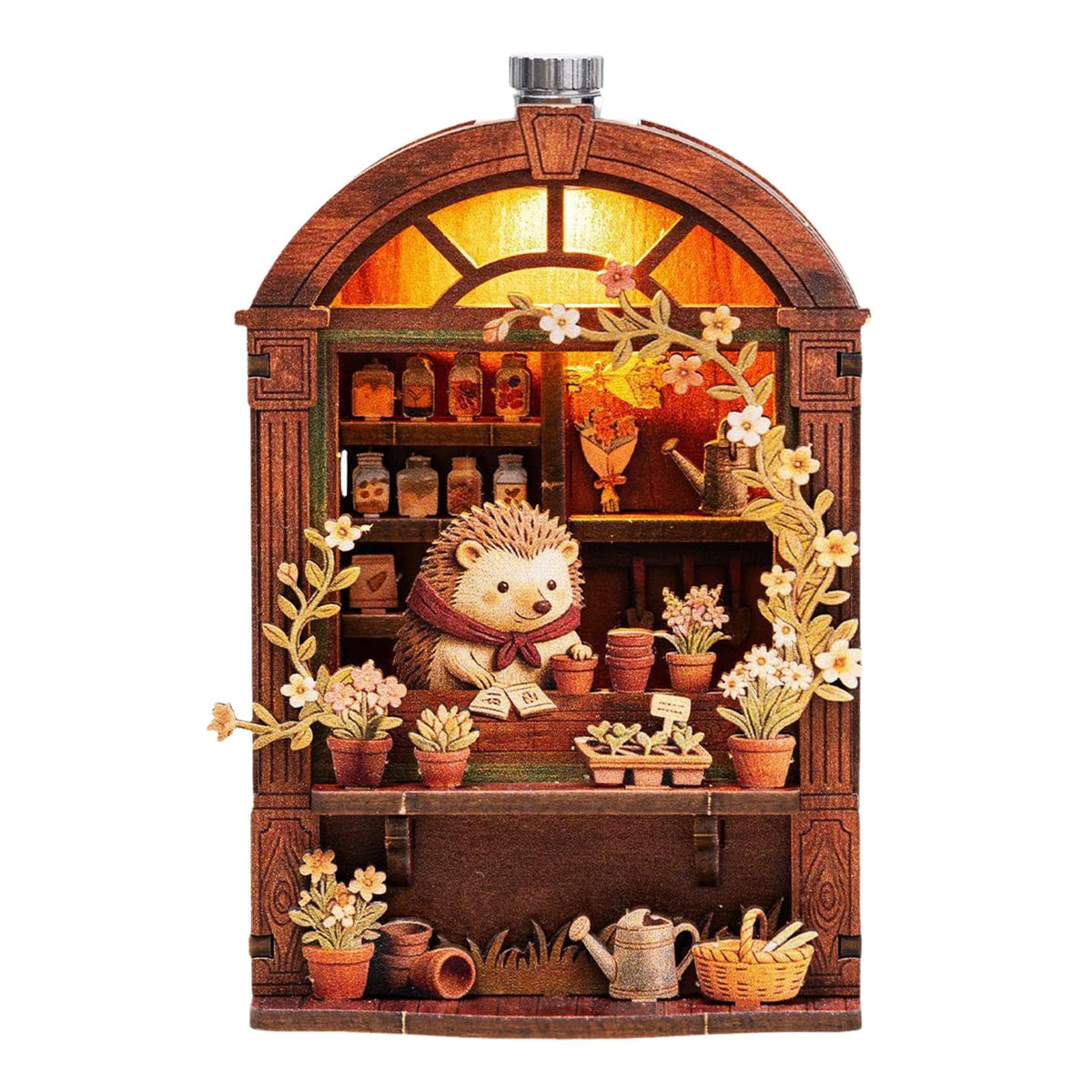 Book Nook Kit DIY Miniature House 3D Wooden Puzzle Bookshelf Decor