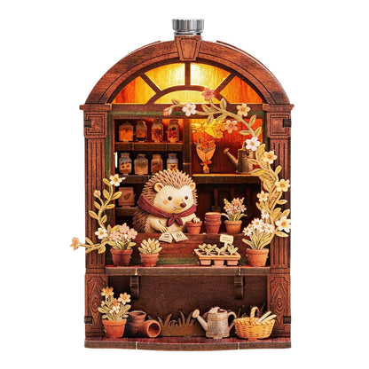 Book Nook Kit DIY Miniature House 3D Wooden Puzzle Bookshelf Decor