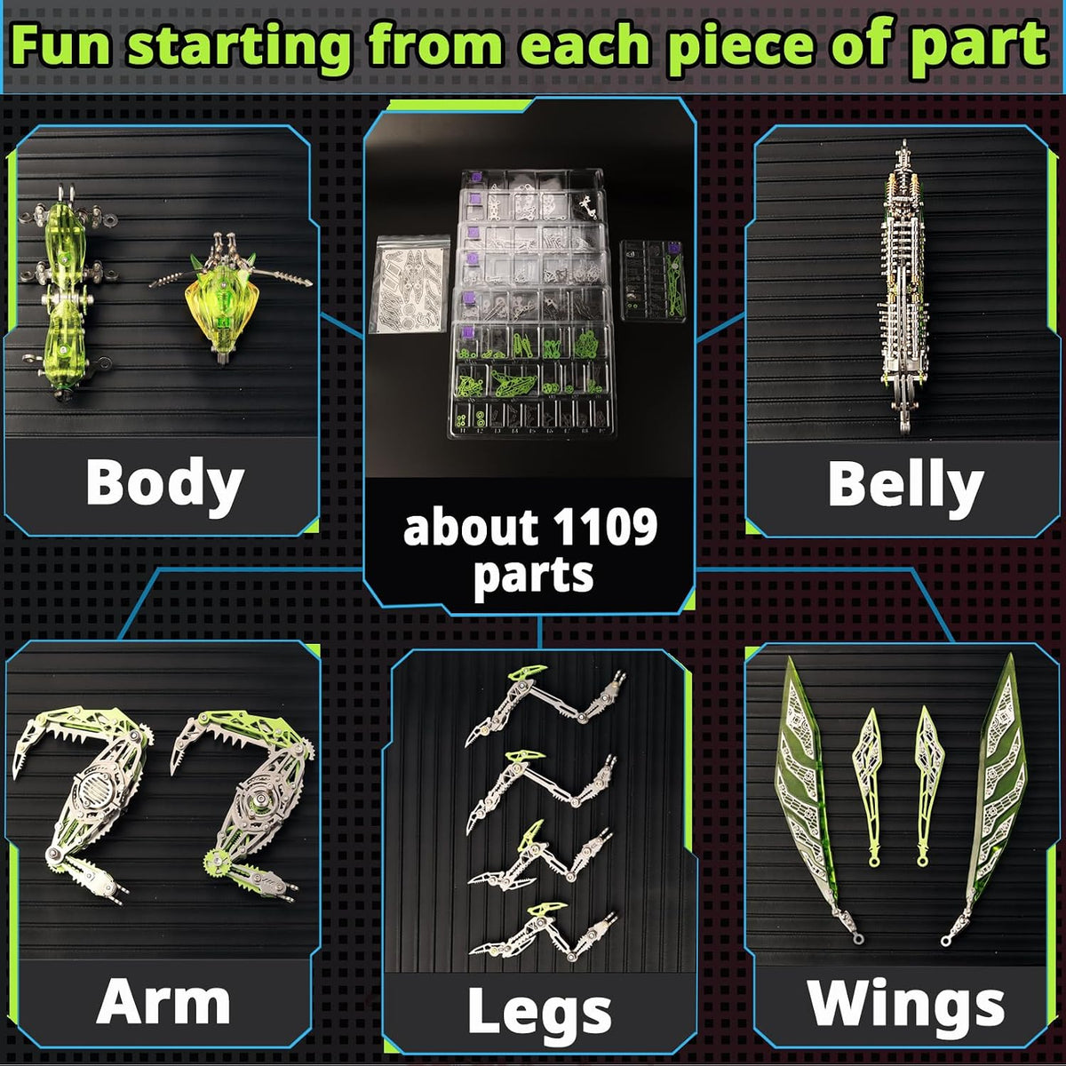 3D Metal Puzzles for Adults, Metal Model Kits Difficult Metal Building Kit