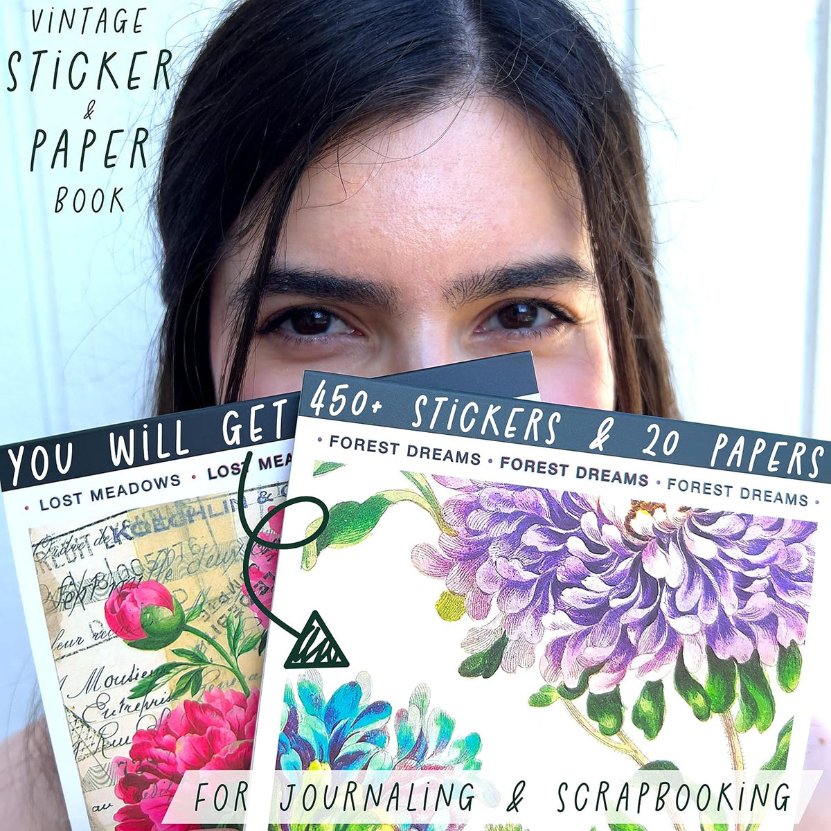Junk Journal Supplies - Washi Stickers for Scrapbook & Journaling Supplies