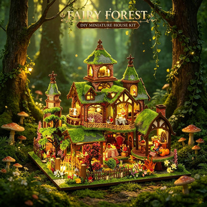 Miniature House Kit, DIY Miniature Kit, Mini House for Adults, Fairy House