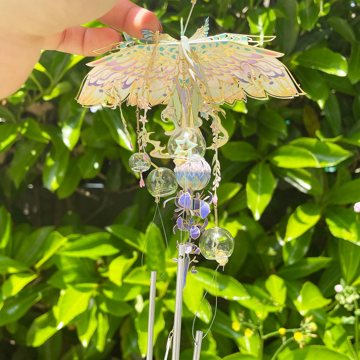 MU 3D Metal Puzzles Windbell Wind Chime D Model Kits Building for Adult and Teeners, Windchime Jigsaw Miniature DIY Sets, Birthday Gift