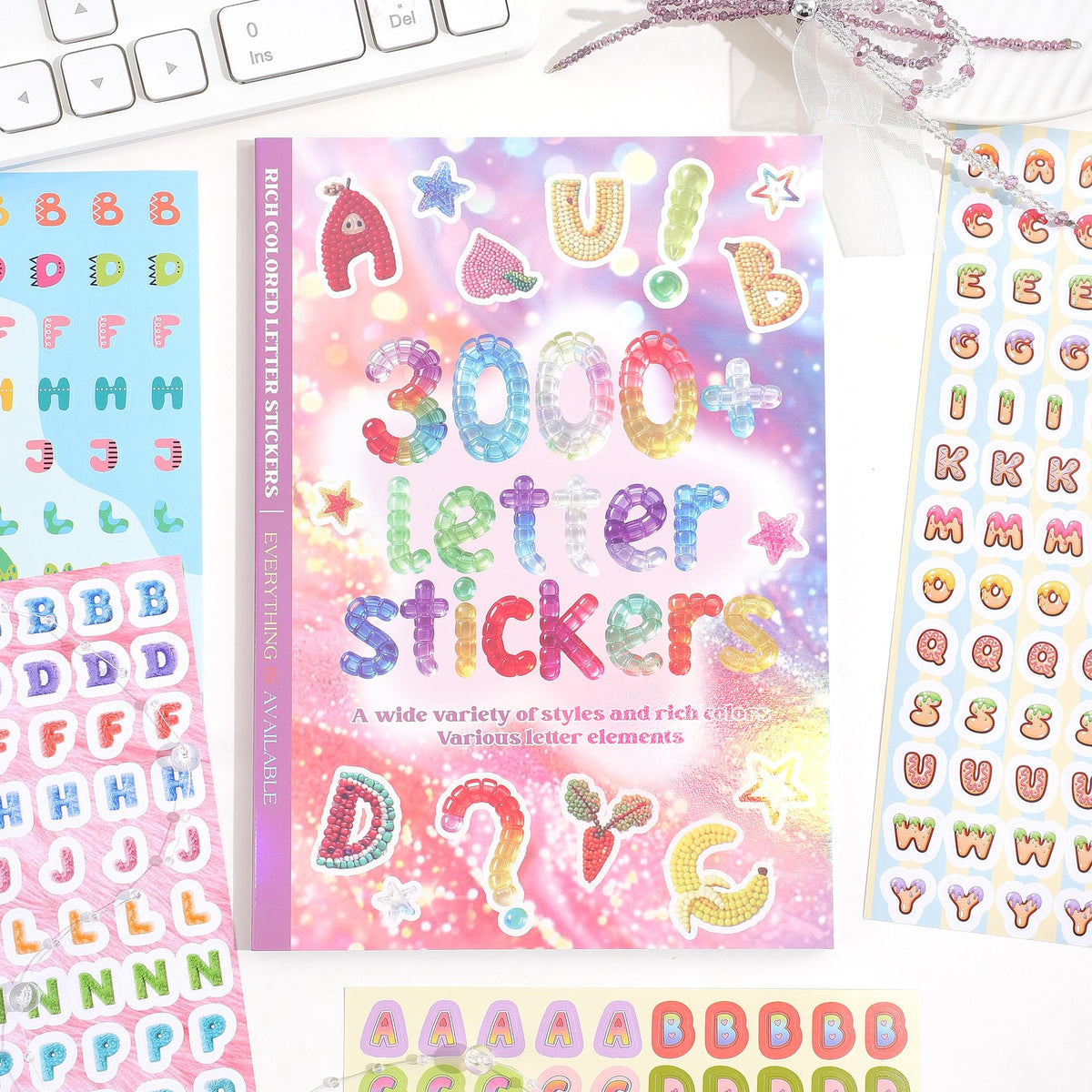 1000+ Pcs Alphabet Collage Sticker Book, Retro Letter & Collage Note Frame Decor Stickers for Junk Journal, Scrapbooking Supplies, Ideal DIY Decorative Gift for Women Teen Girls