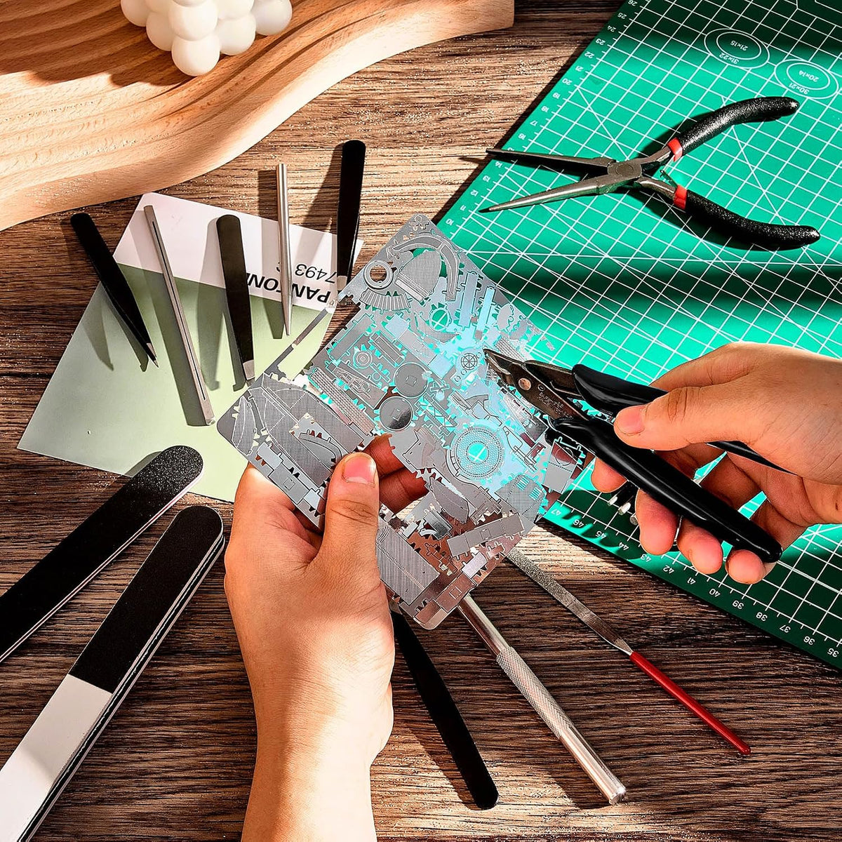 17 Pieces Metal Model Tool Kit Compatible with Metal Earth 3D Puzzle Assembly