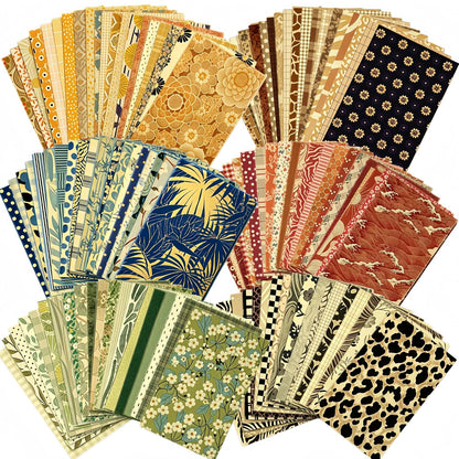 360Pcs Flower Vintage Scrapbook Paper Set, Antique Single Side Printed Journaling Scrapbooking Supplies Craft Decoupage Papers Kit for DIY Card Making, Photo Album, Junk Journals Collage