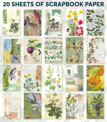 Junk Journal Supplies - Washi Stickers for Scrapbook & Journaling Supplies